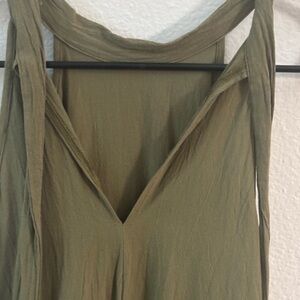 SHEIN Olive Green Shirt Dress - Size Medium